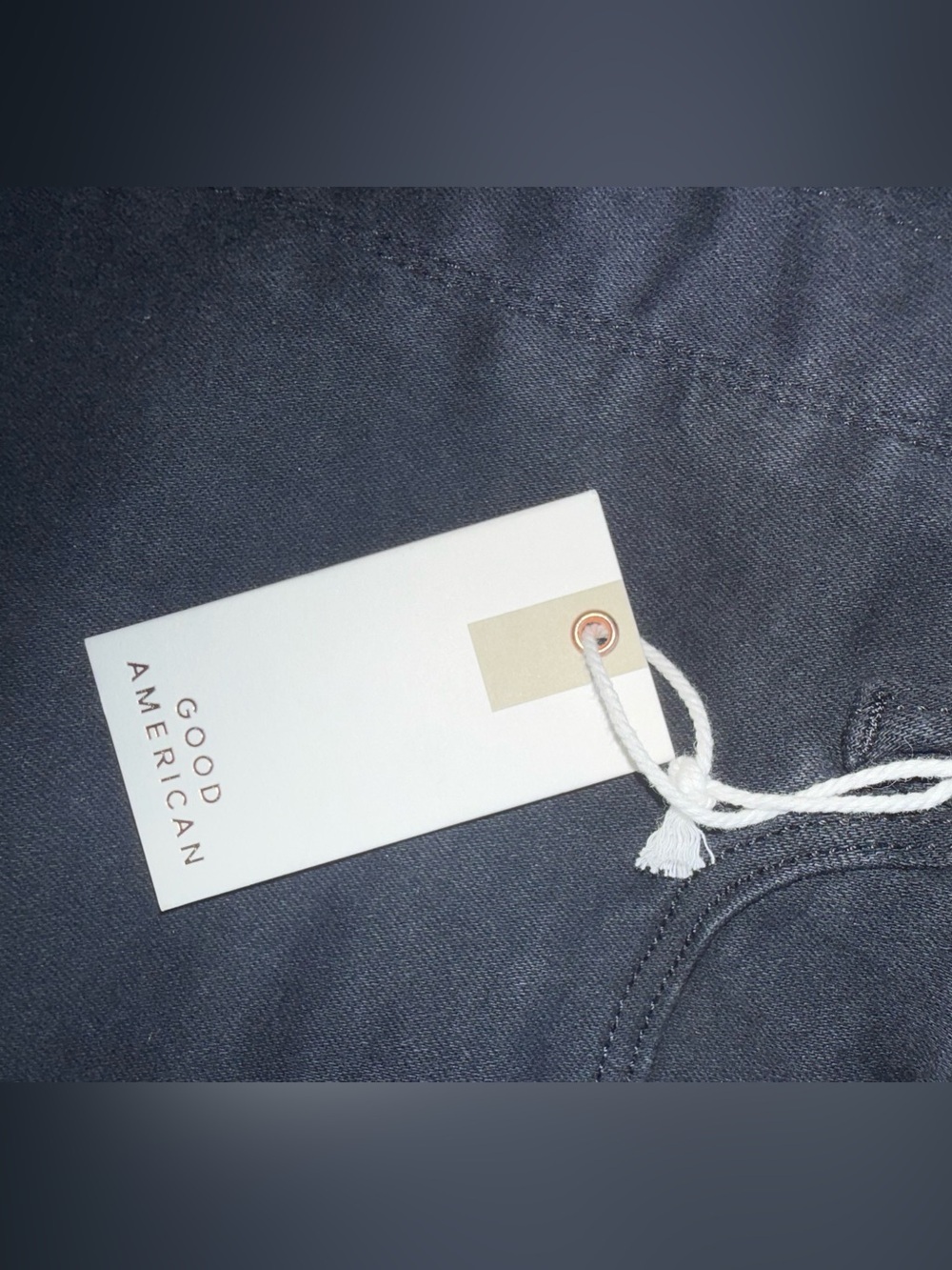 Good American Power Stretch Pull-On Straight Leg Jeans NWT 3XL Black - Picture 8 of 13